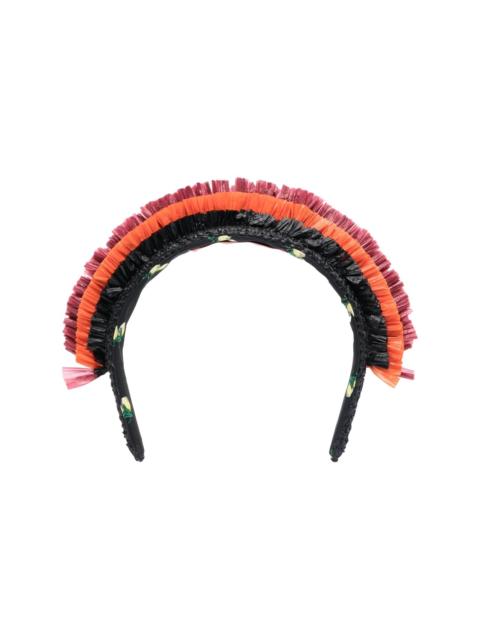 La DoubleJ Halo raffia hairband