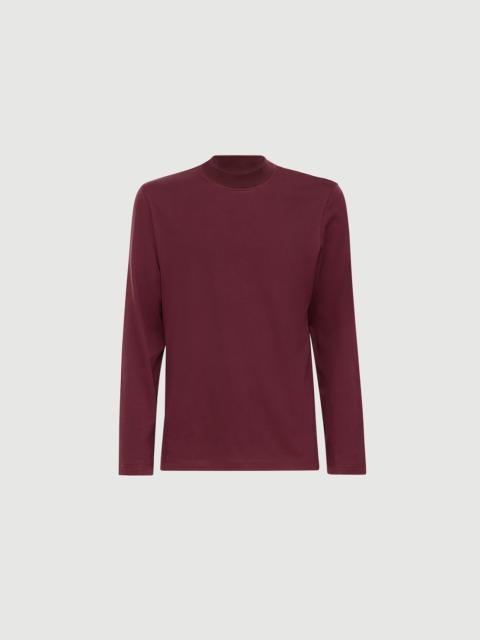 Brunello Cucinelli Cotton jersey long sleeve mock neck T-shirt