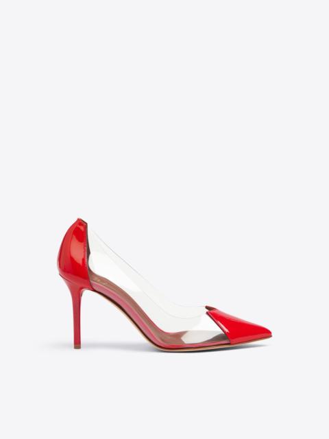 MALONE SOULIERS Morgan 85 - Red PVC Stiletto Heels