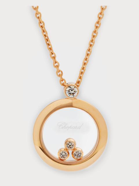 Happy Diamonds 18K Rose Gold Pendant Necklace