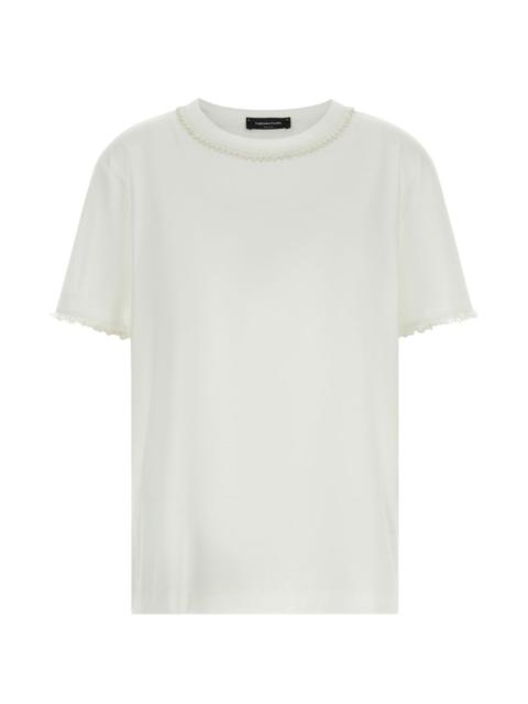 FABIANA FILIPPI embroidery crew-neck T-shirt