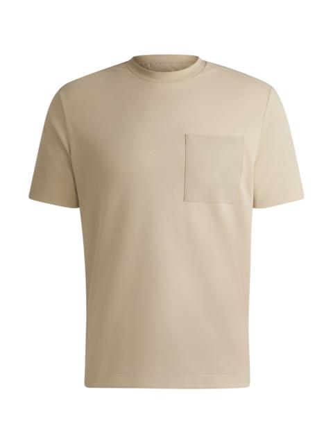 BOSS T-SHIRT WITH TONAL TRIMS