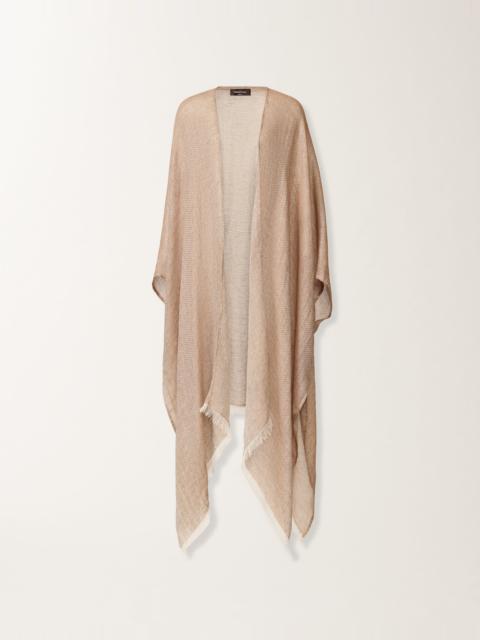 FABIANA FILIPPI Linen and viscose kaftan with lurex