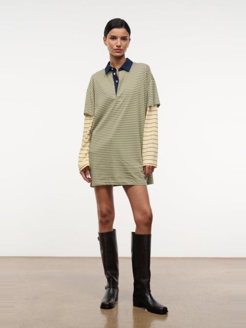 STAUD STAUD IVAR DRESS PORTO STRIPE MULTI