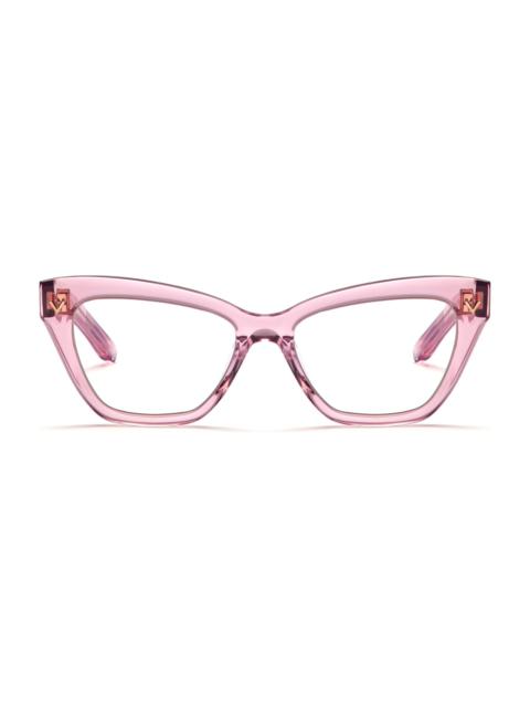Valentino V-tale- Crystal Pink / Light Gold Rx Glasses