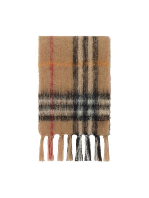 Burberry checked mohair scarf