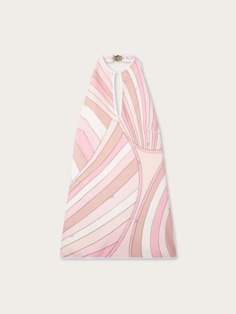 PUCCI IRIDE PRINT COTTON TERRY DRESS