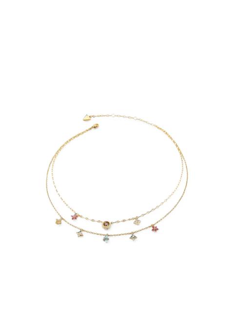 GUESS USA Secret Garden flower-pendant layered necklace