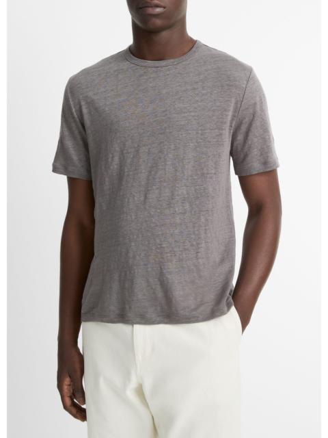 Vince Linen Crew Neck T-Shirt