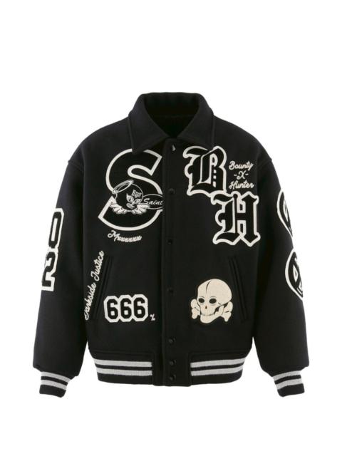 SAINT M×××××× x Bounty Hunter appliqué bomber jacket