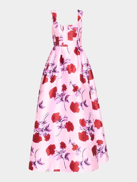 REBECCA VALLANCE Melora Floral Ball Gown