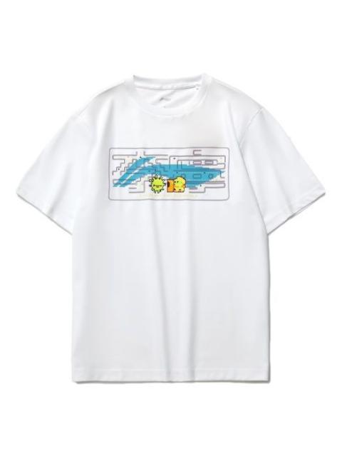 Li-Ning Cartoon Graphic Loose Fit T-shirt 'White' AHSR340-11