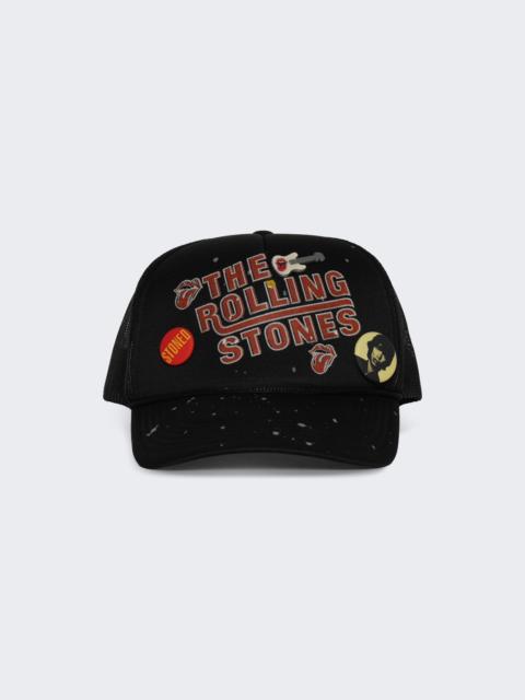 MadeWorn Rolling Stones Lucky In Love Trucker Hat Black