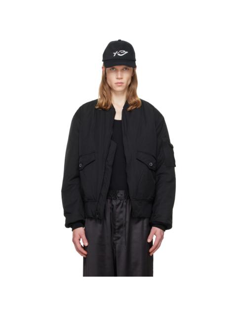 Y-3 Black Cargo Bomber Jacket