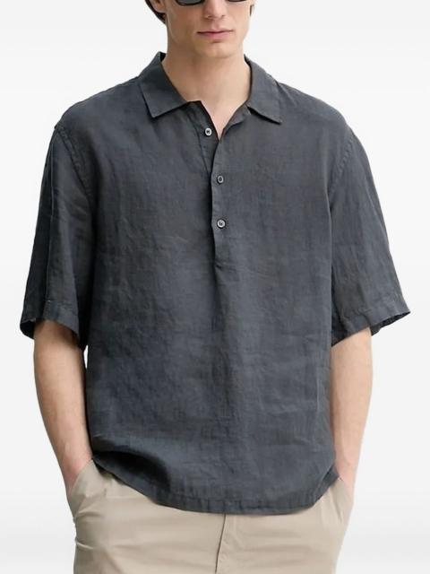BARENA linen polo shirt