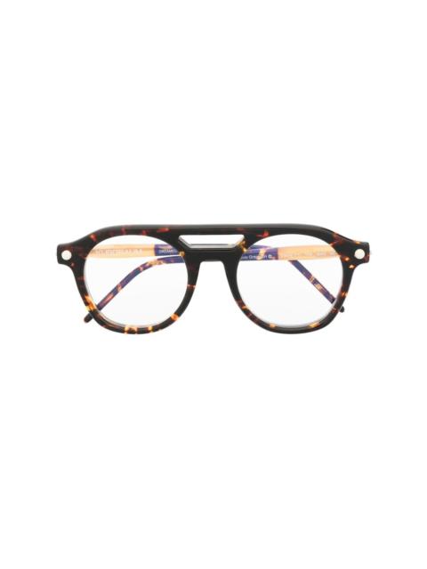 Kuboraum round-frame glasses