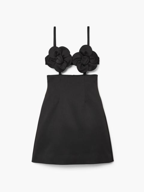 Marc Jacobs SATIN DAISY APPLIQUE DRESS