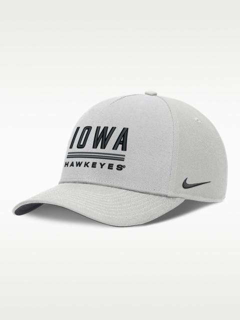 Nike Iowa Sideline Practice Rise Men's Nike Dri-FIT College Adjustable Hat