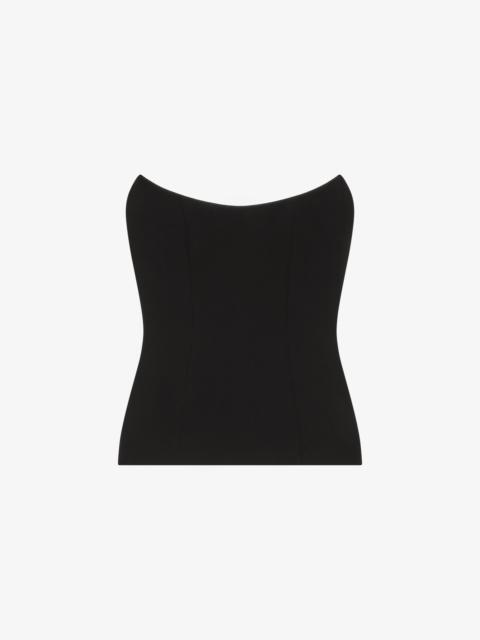 Givenchy CORSET BUSTIER TOP IN CREPE AND SATIN