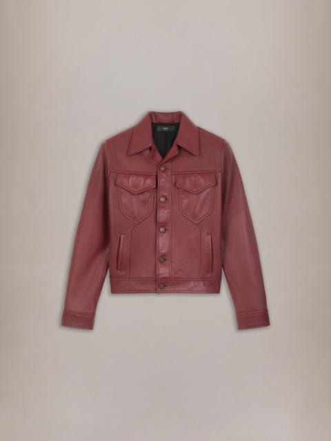 AMIRI VINTAGE CUT LEATHER JACKET