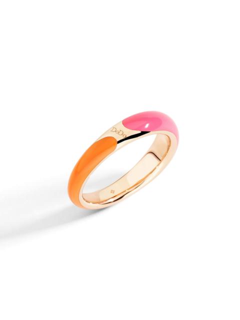 DoDo GOLD PLATED SILVER & ENAMEL RONDELLE RING