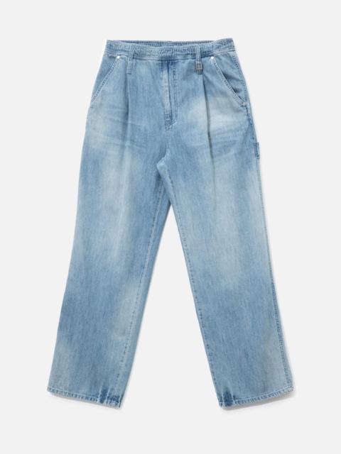 Wooyoungmi BLUE LIGHTWEIGHT BANDING DENIM PANTS