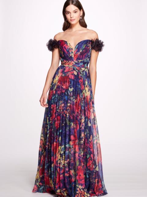 Marchesa AQUARELLE GOWN