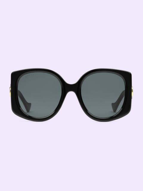 Geometric-frame sunglasses