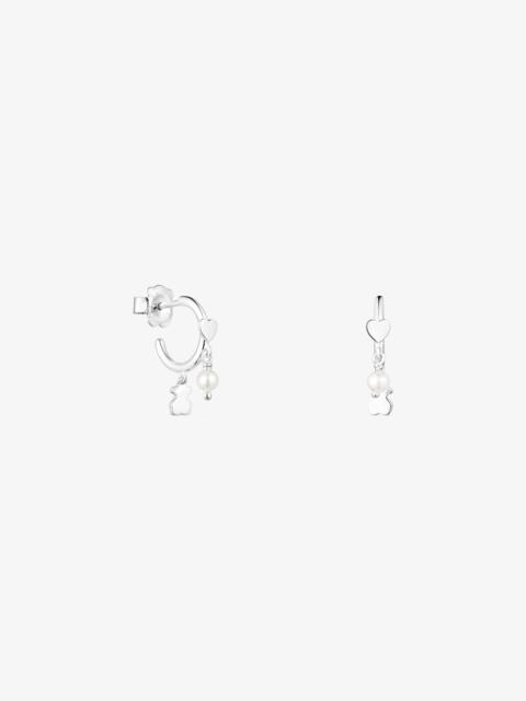 TOUS Silver and Pearls Cool Joy Earrings