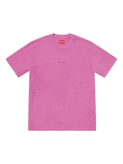 Supreme Supreme SS19 Overdyed Tee Washed Distress Short Sleeve Unisex Purple SUP-SS19-889