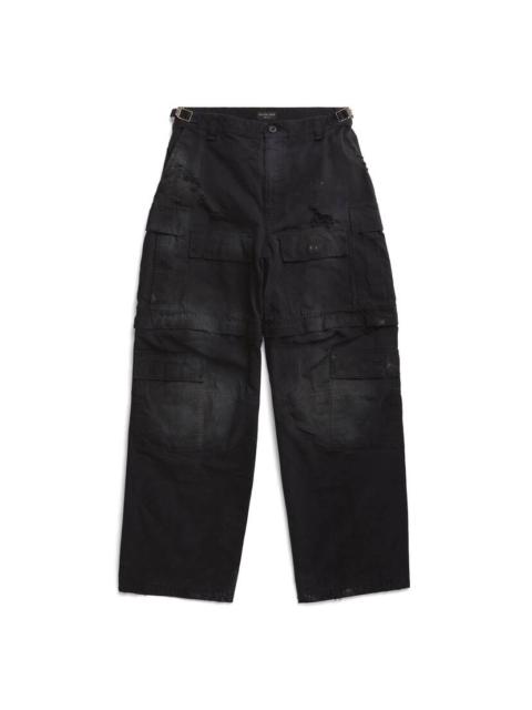 BALENCIAGA Men's Large Cargo Pants in Black