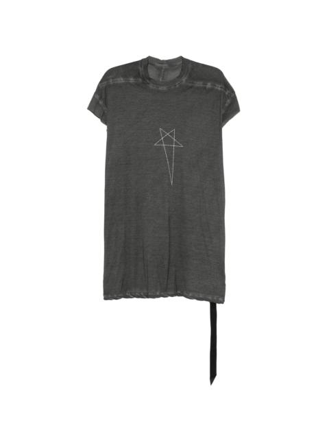 Rick Owens DRKSHDW Rick Owens Drkshdw Jumbo SL Pentagram-print Cap-sleeve T-shirt