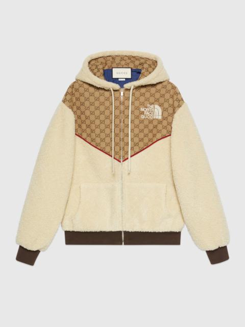 The North Face x Gucci GG canvas and shearling jacket