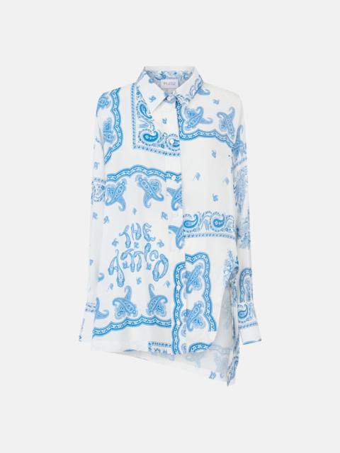 THE ATTICO LIGHT BLUE AND WHITE SHIRT