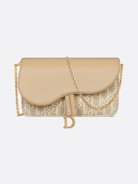 Dior Medium Saddle Pouch with Chain