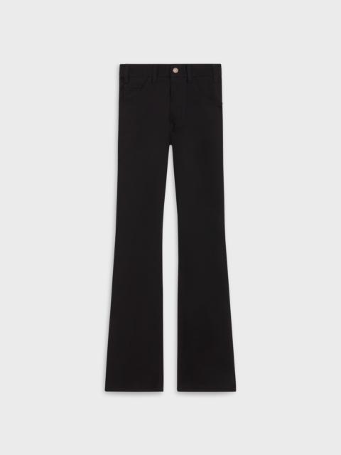 CELINE DYLAN FLARED JEANS IN PURE BLACK DENIM
