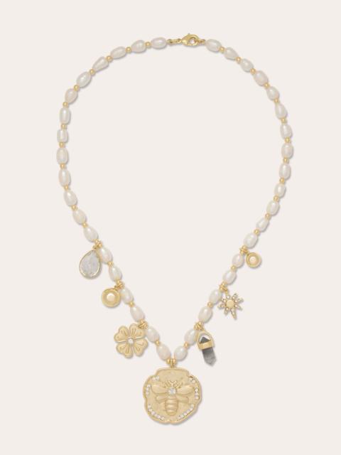 RAMY BROOK Lia Pearl Charm Necklace
