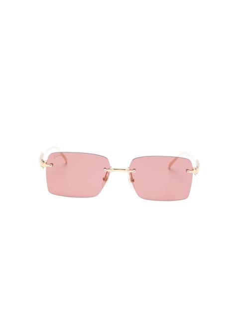 Cartier rectangle-frame sunglasses