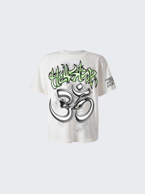 HELLSTAR Reach Your Inner Peace Yoga Tee White