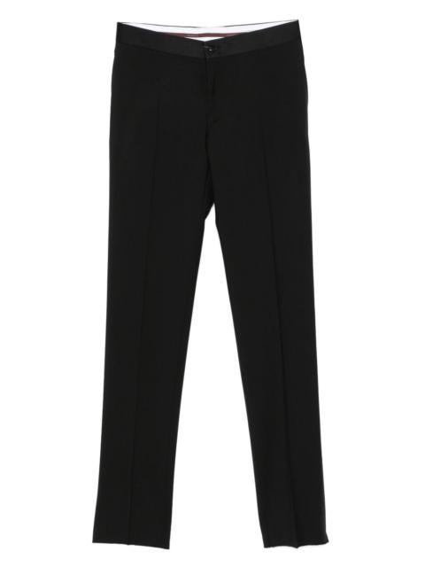 Canali pressed-crease trousers