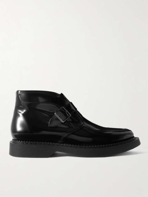 Teddy Polished-Leather Monk-Strap Boots