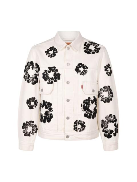 x Levi's wreath-print denim jacket