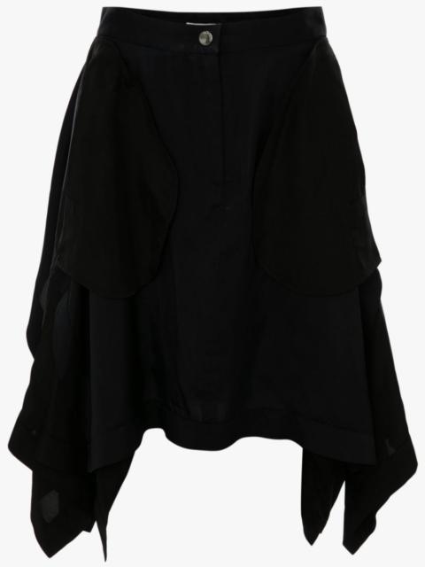 JW Anderson DRAPED PATCHWORK MINI SKIRT