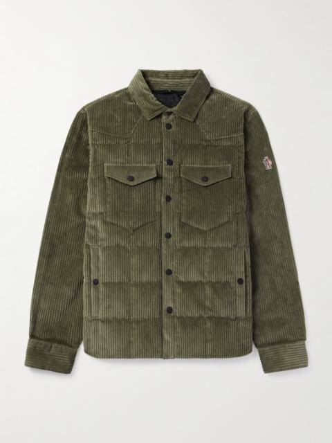 Moncler Grenoble Gelt Quilted Cotton-Blend Corduroy Down Jacket