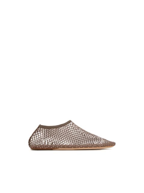CHRISTOPHER ESBER net-embellished ballet flats