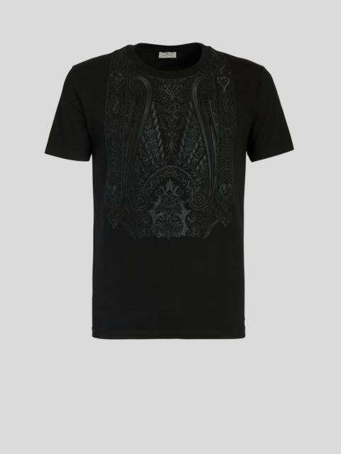 Etro T-SHIRT WITH PAISLEY EMBROIDERY