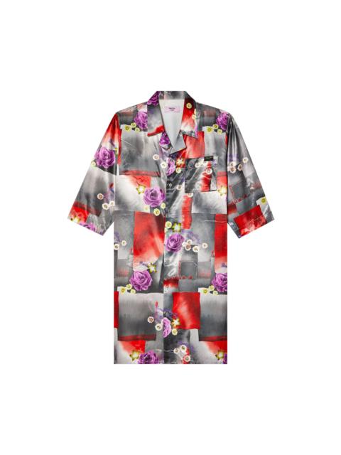 Martine Rose Stretched Shirt 'Floral/Red/Steel'