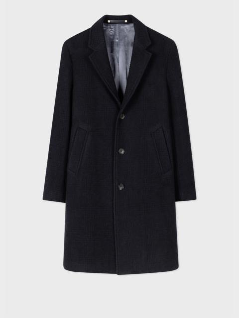 Paul Smith Textured Check Wool-Blend Overcoat