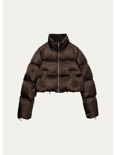 Prada Re-Nylon Crop Puffer Jacket