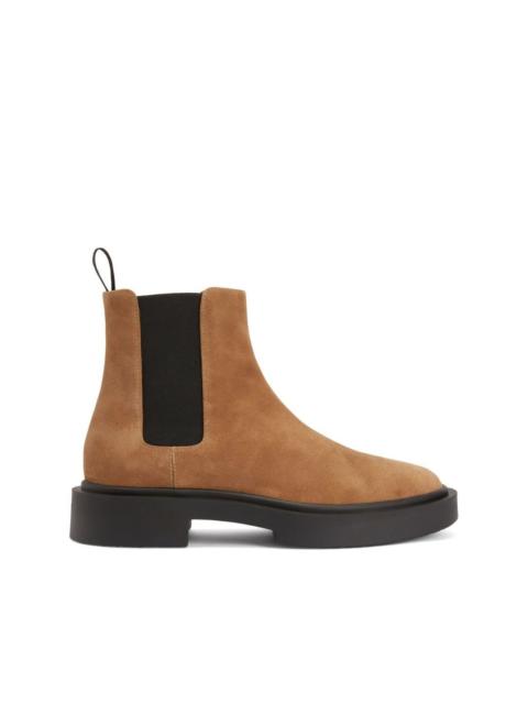 suede-leather chelsea boots